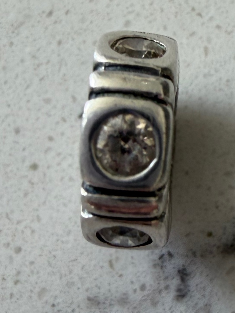 Pandora crystal glass spacer charm